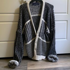 Black and White Cardigan